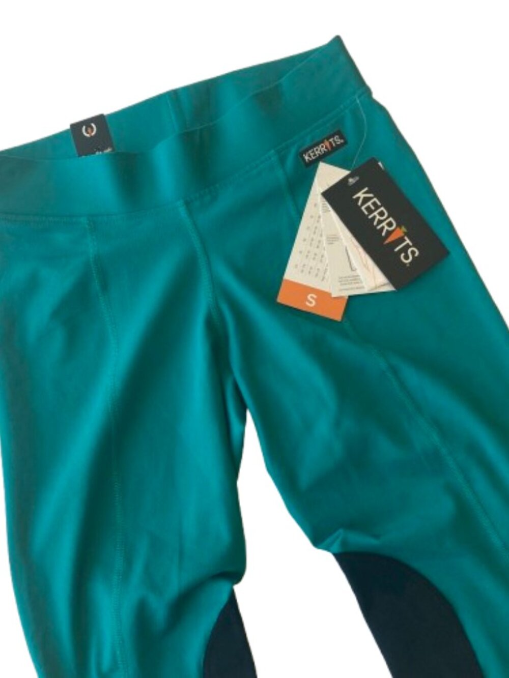 Kerrits Flow Rise Performance Riding Tights Womens Small S Emerald NWT - Picture 2 of 11